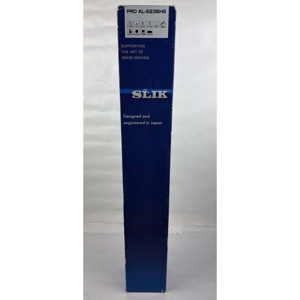SLIK PRO AL-523BH5 Aluminum 3-Section Tripod with Ball Head - Open Box (New)